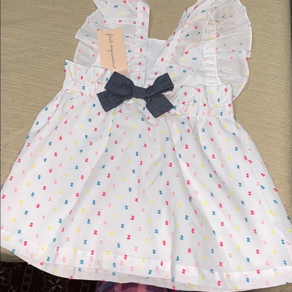 Girls 12 months dress and denim vest - Picture 5 of 8